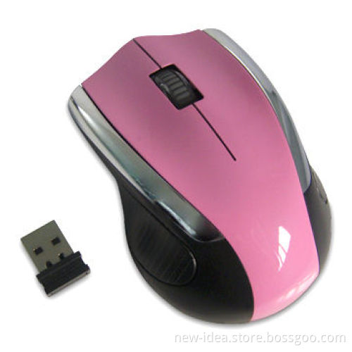 RF Wireless Mouse, with 800 to 1,600dpi Hardware Resolution and Nano Receiver